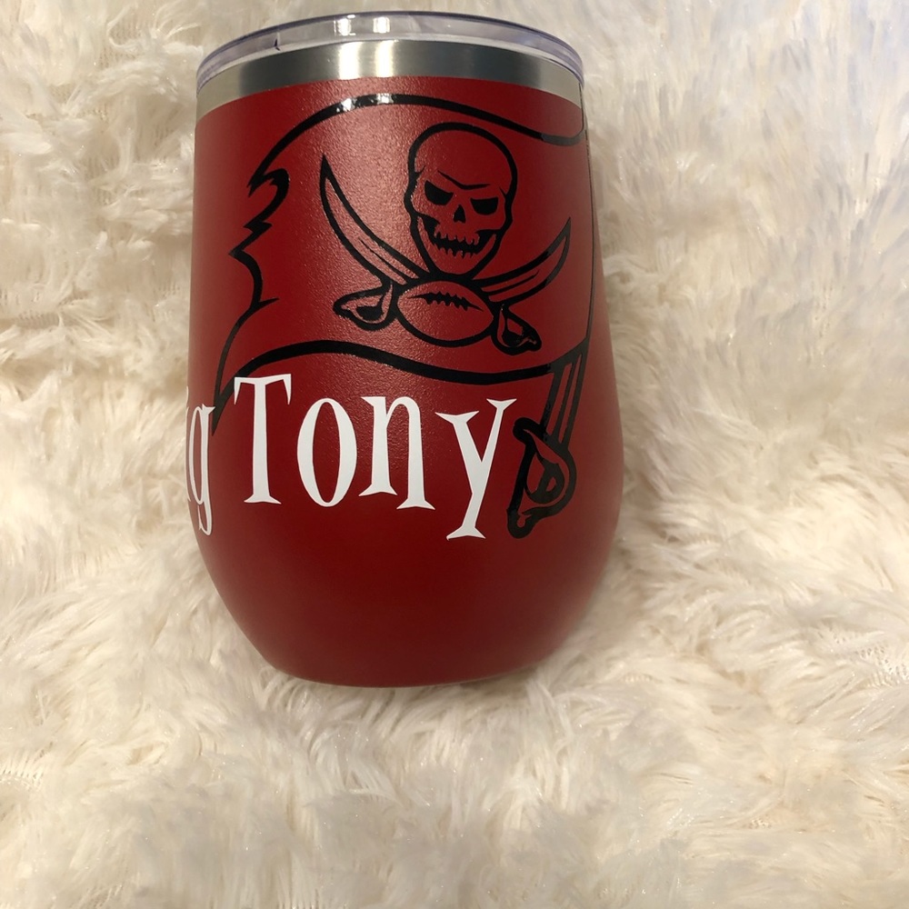 Custom stemless wine tumbler. Made to order.